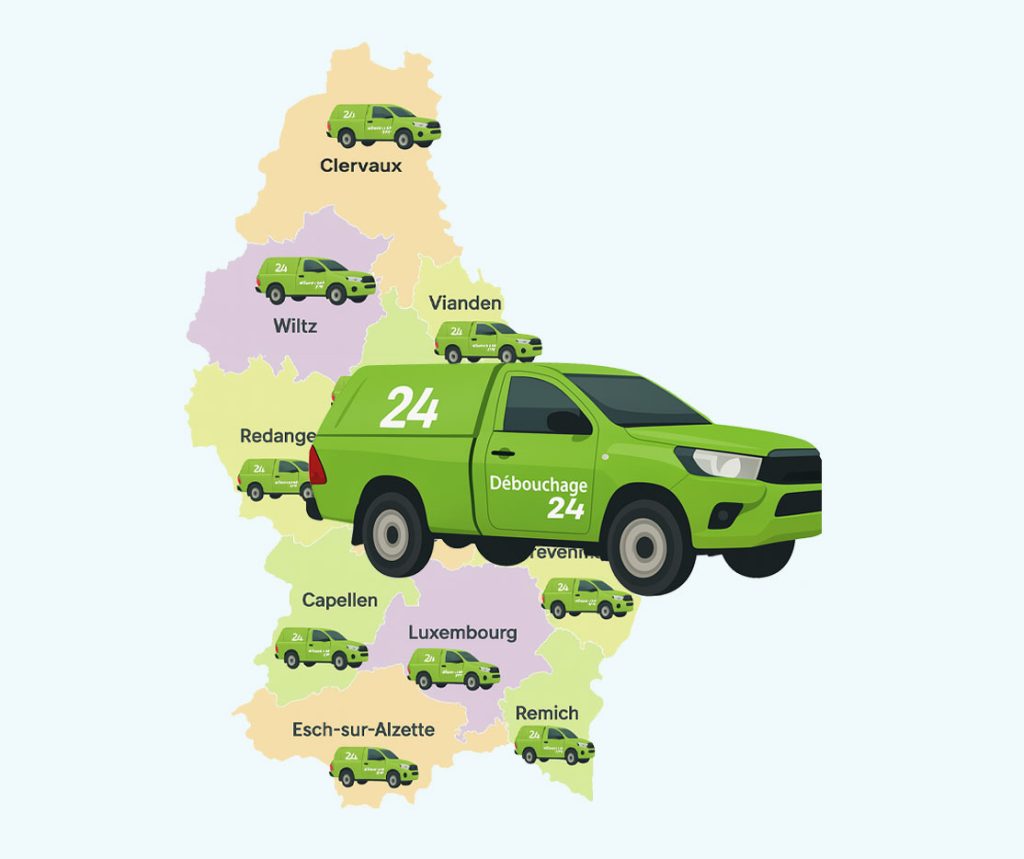 Déboucheur disponible au Luxembourg 24h/7j